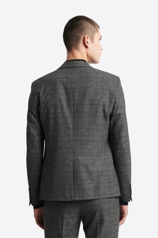 Chaqueta de traje slim fit - Negro jaspeado