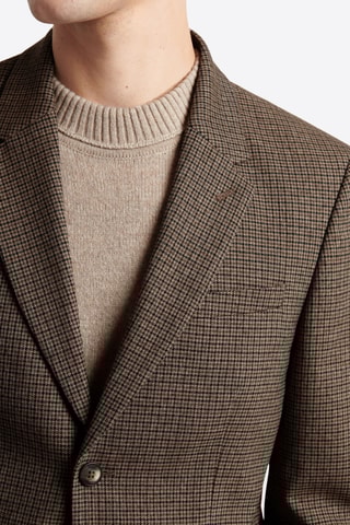 Chaqueta de traje slim fit - Marrón