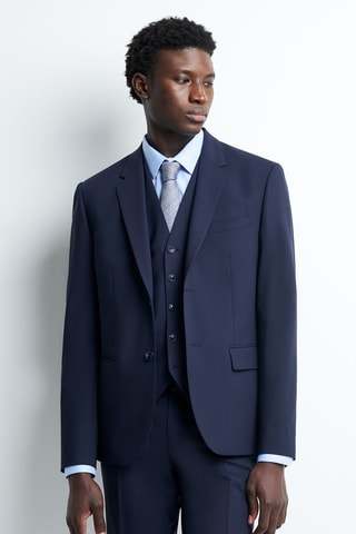 Wollen Jasje - Marineblauw