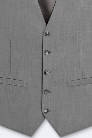 Wollen Gilet - Gemêleerd Grijs