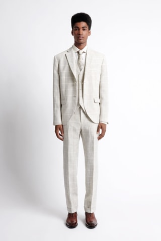 Chaleco de traje de lino - Beige