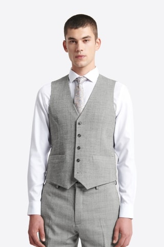 Wollen Gilet - Gemêleerd Grijs