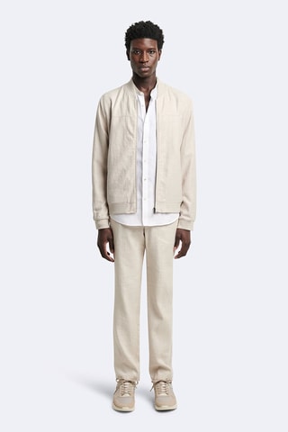 Cazadora de lino - Beige