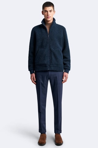 Cazadora de sherpa - Azul