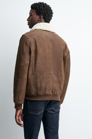Cazadora de piel - Camel