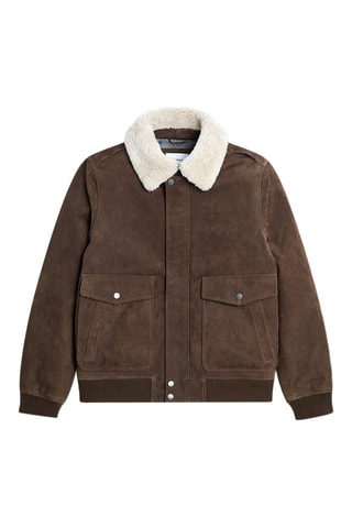 Cazadora de piel - Camel