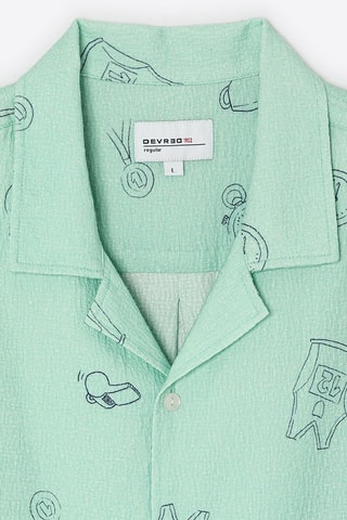 Camisa regular fit - Verde