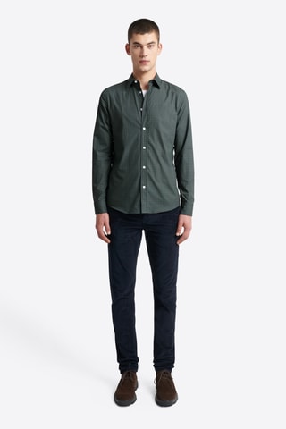 Overhemd Slim Fit - Donkergroen