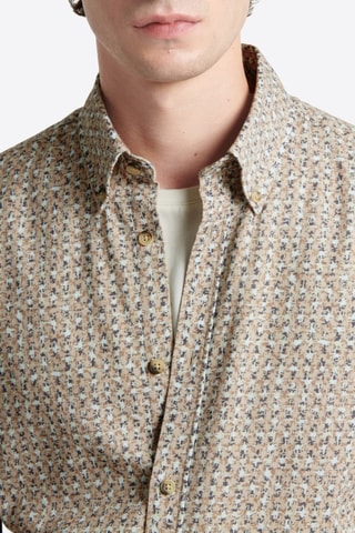 Camisa slim fit - Beige