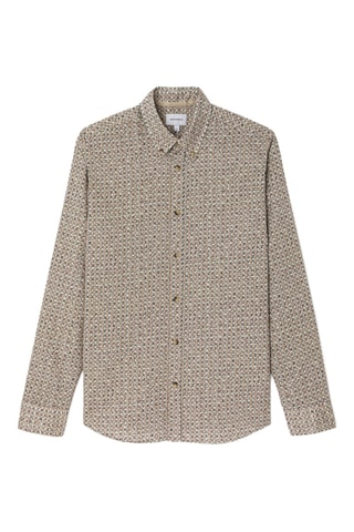 Camisa slim fit - Beige