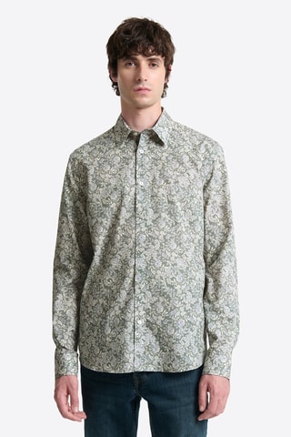 Overhemd Slim Fit - Zeegroen