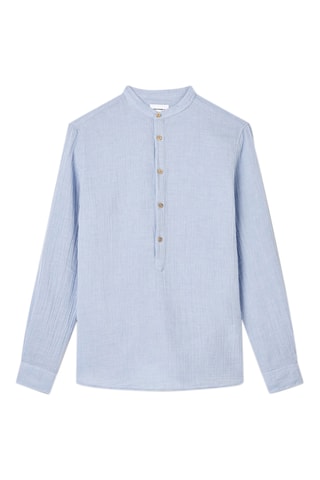 Camisa slim fit de pana - Verde