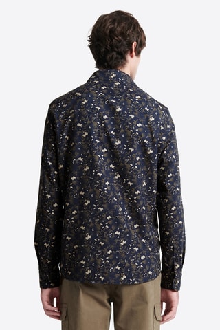 Biologisch Katoenen Overhemd Slim Fit - Marineblauw