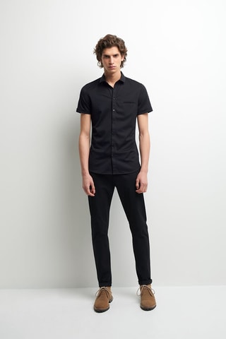 Camisa slim fit - Negro