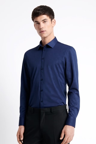 Camisa extraslim fit - Azul marino