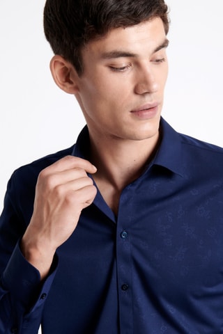 Camisa extraslim fit - Azul marino