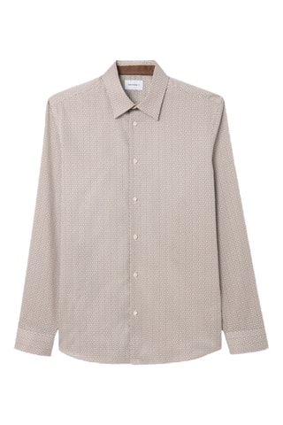 Overhemd Slim Fit - Lichtgrijs en Wit