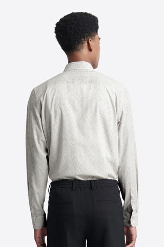 Overhemd Slim Fit - Wit en Zwart