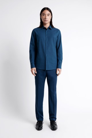 Overhemd Slim Fit - Pauwblauw