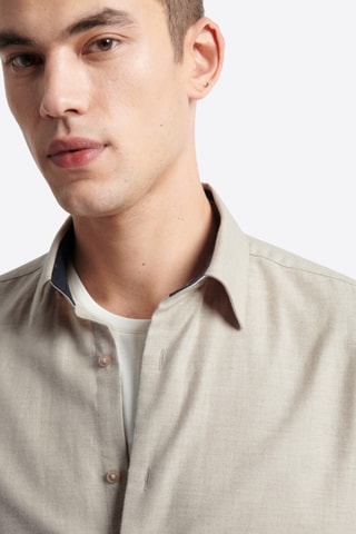 Overhemd Slim Fit - Ivoorkleurig