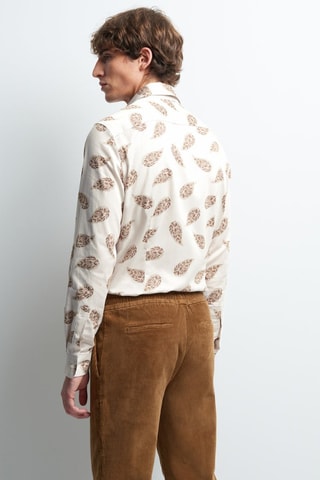 Camisa slim fit vegana - Blanco