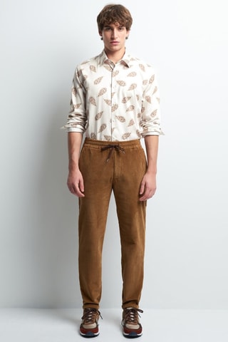 Camisa slim fit vegana - Blanco