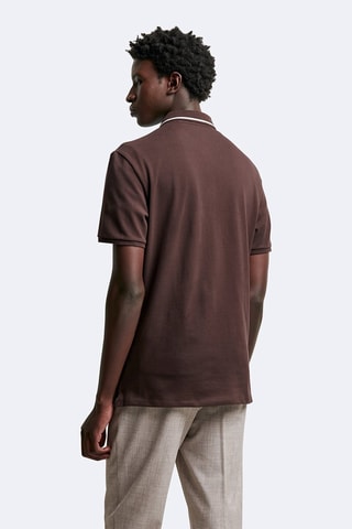 Polo slim fit - Marrón