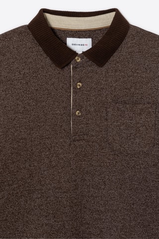 Polo Slim Fit - Gemêleerd Bruin