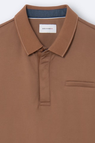 Polo slim fit - Marrón
