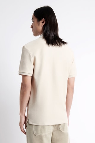 Biologisch Katoenen Polo Slim Fit - Beige