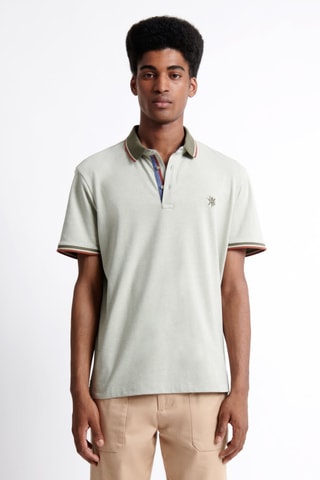 Polo slim fit - Verde agua