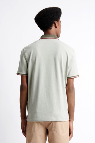 Polo slim fit - Verde agua