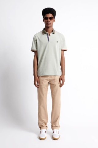 Polo slim fit - Verde agua