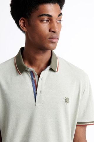 Polo slim fit - Verde agua