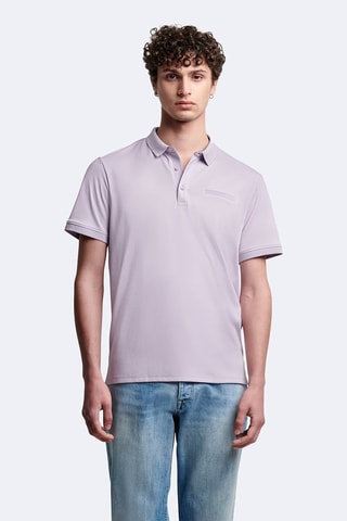 Polo slim fit - Violeta claro