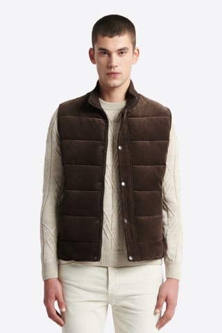 Chaleco de terciopelo - Marrón oscuro