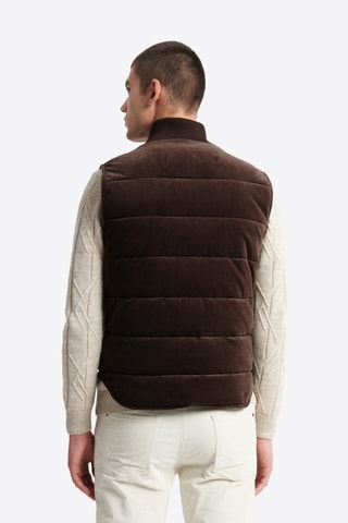 Chaleco de terciopelo - Marrón oscuro