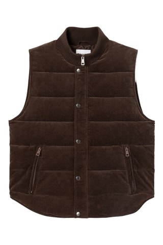 Chaleco de terciopelo - Marrón oscuro