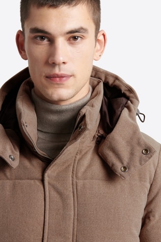 Anorak con capucha - Marfil