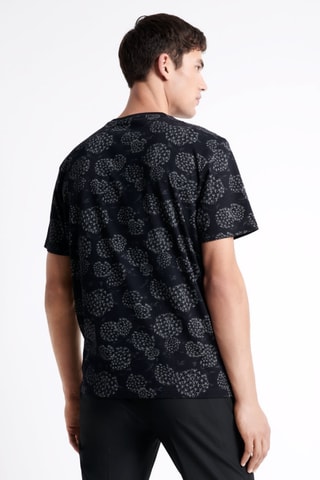 T-shirt Slim Fit - Zwart en Ecru