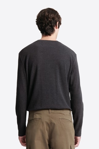 T-shirt Slim Fit - Gemêleerd Antraciet