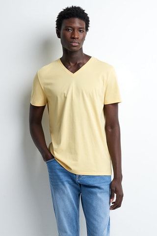 Camiseta slim fit - Amarillo