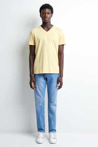 Camiseta slim fit - Amarillo