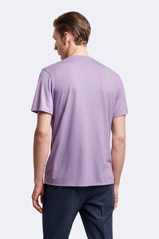 Camiseta slim fit - Violeta