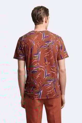 Camiseta slim fit - Rojizo