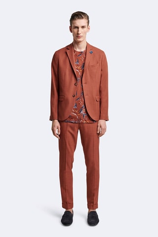 Camiseta slim fit - Rojizo