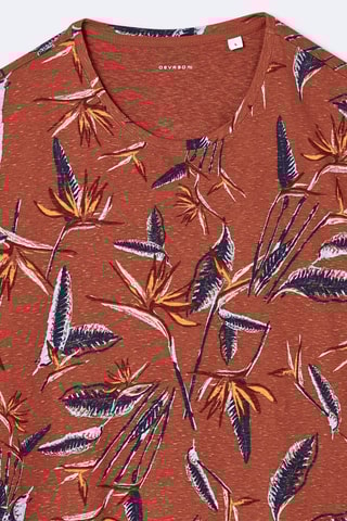 Camiseta slim fit - Rojizo