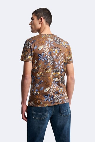 Camiseta slim fit - Marrón