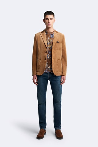 Camiseta slim fit - Marrón