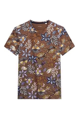 Camiseta slim fit - Marrón